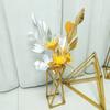 High-End Simulated Magnolia Single Bright Cloth Fake Flower Home Floor Plant Wedding Decoration Gold Wedding Supplies