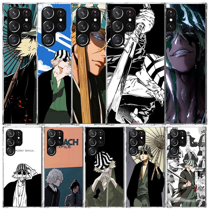 Чехол для телефона Bleach Kisuke Urahara для Samsung Galaxy S24 S25 Edge S26 Ultra S22 S23 Plus S21 + S20 FE Мягкая задняя крышка из ТПУ Galaxy