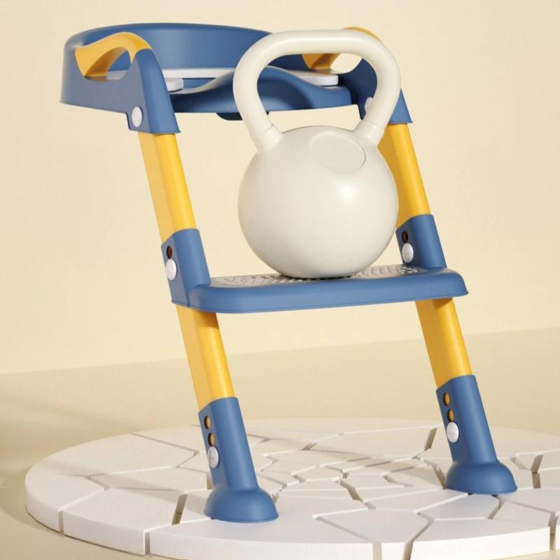 Новый детский stepped foot stool для приучения к горшку со складным кольцом для сиденья унитаза, вспомогательный инструмент для мальчиков и девочек