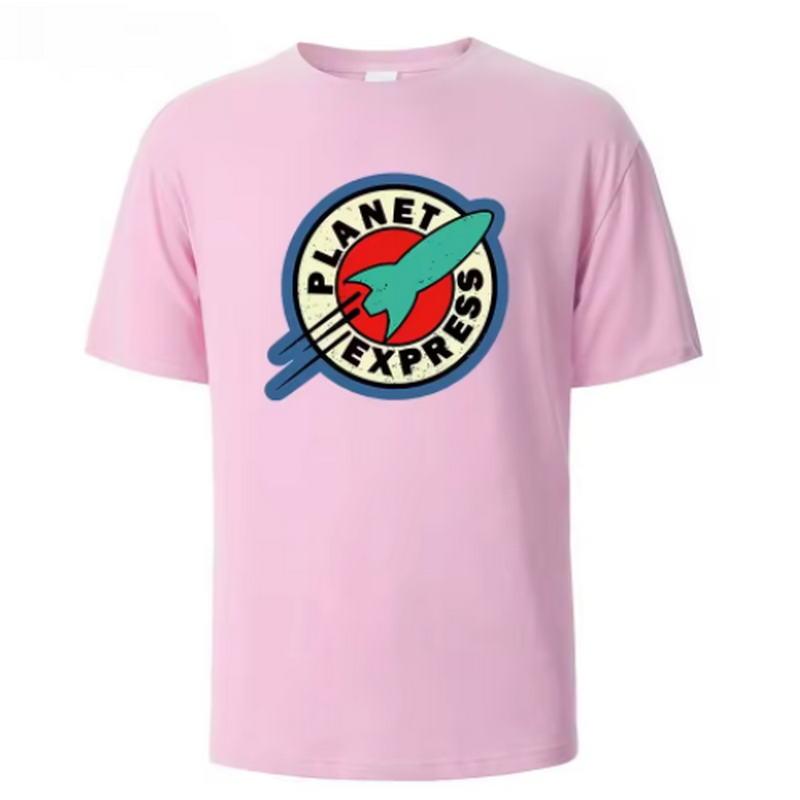 Planet Express Printed Breathable Round Neck Unisexs Tee Pure Cotton Simple Fashionable Casual Wear Lightweight Soft Unisexs Tshirt