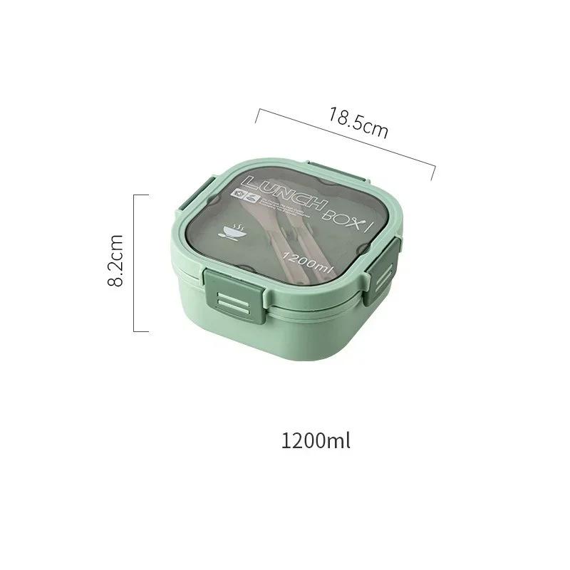 1200ml/1700ml Compartments Lunch Box for Kids Food Storage Containers Lunch Box Picnic Salad Box School Tableware Bento Box