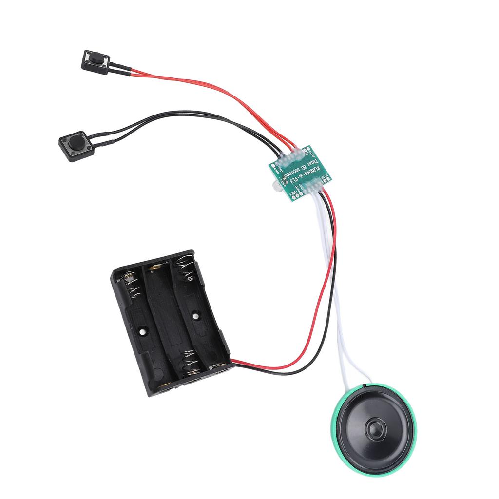 Модуль голосовой открытки 60 секунд 10 см петля кабеля воспроизведение DIY звук запись голоса модуль для