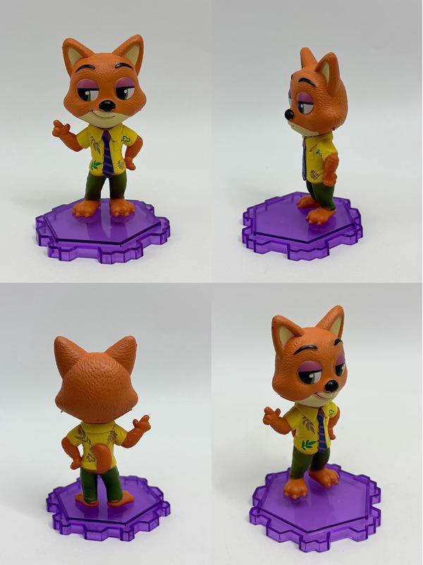 Zootopia Figurines: Sloth, Rabbit, Fox, Police Officer Dolls - 6 Styles Standing Pose Models