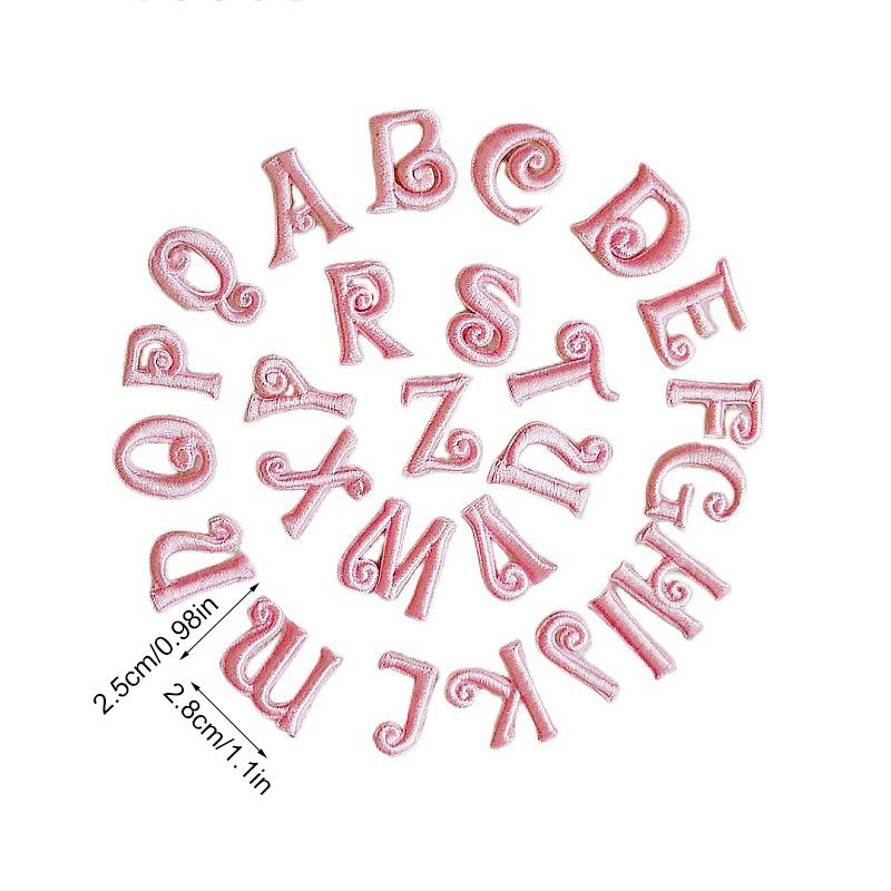 Алфавит 26 букв вышитые наклейки ручная работа вышивка своими руками простота аксессуар современный полиэстер 26 букв нашивка аппликация