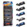 Hot Wheels Базовый набор автомобилей F1, 5 штук, масштаб 1/64