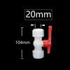 20/25/32/40/50/63mm Pe Tube Tee Quick Connector Ball Valve Garden Tap T-type Water Splitter Garden Irrigation Coupler 1pcs