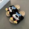 Замшевые мультяшные тапочки с толстой подошвой и собачкой Пача, женские осенне-зимние милые милые милые теплые и плюшевые повседневные пушистые тапочки