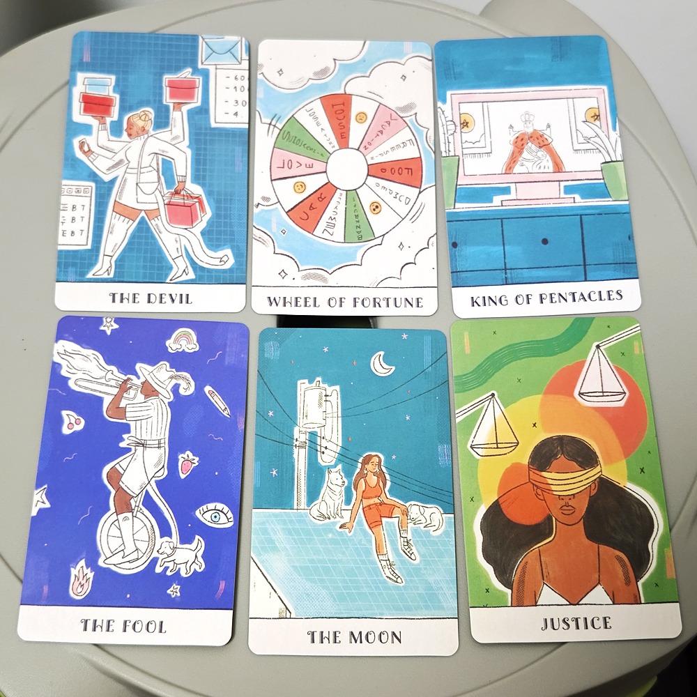 Карты Таро Real Talk 10,3*6 см, современные иллюстрации, вдохновленные современной жизнью, с характерными архетипами и сценами, 78 шт. карт