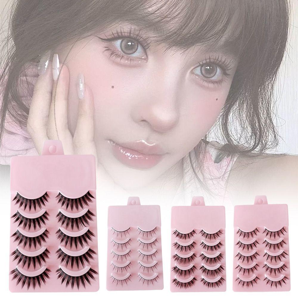 5/10 Pairs Soft False Eyelash Extension Dramatic Mink Eyelashes Beauty Faux Cils Eyelash Extension