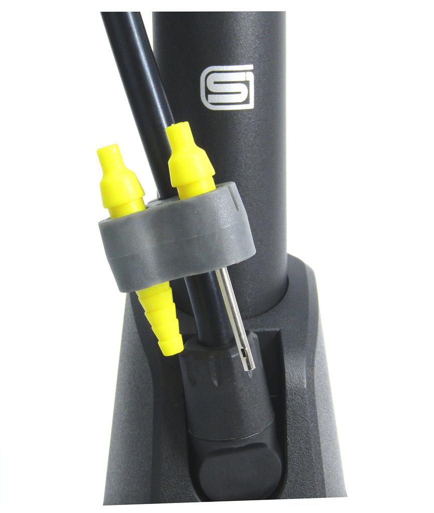 BRIDGESTONE Smart Pump черный велосипедный воздушный насос для мячей и поплавков с адаптером английская база Dragonfly A402223BL PM-501 [SG Standard]