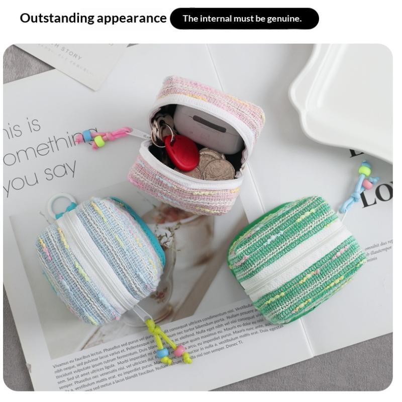 Mini Waterproof Earphone Case Cute Multifunctional Storage Pouch for Coins Keys Jewelry Home Travel