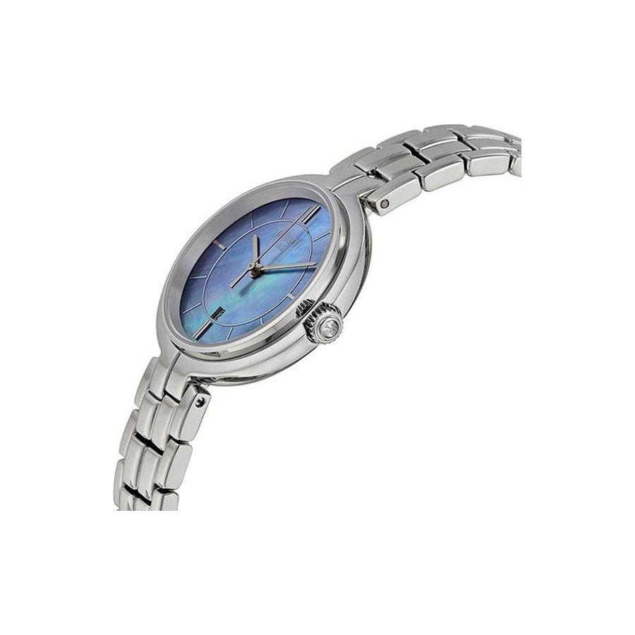 Tissot Женские часы коллекции Flamenco с кварцевым механизмом, 26 мм, синий циферблат, корпус из нержавеющей стали T094.210.11.121.00