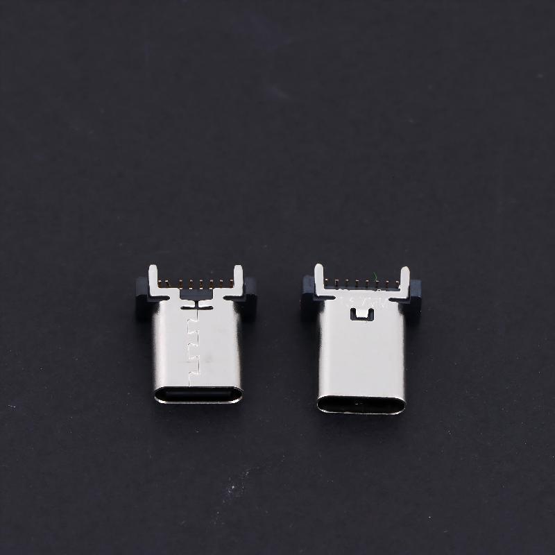 Разъем USB Type C Female 16-контактный, 180 градусов, для промышленных устройств, DIY сборки