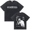 Washed Vintage Rock Band The Exploited Graphic Tshirt Men Women Retro Gothic Punk T Shirts Mens Fashion Oversized Streetwear