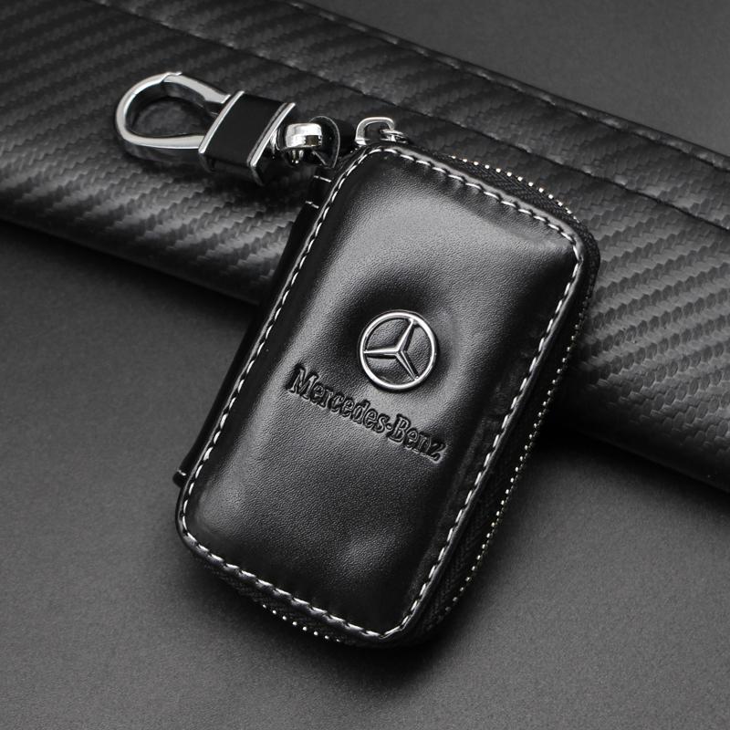 JYJWX1 3D Металл ПУ Кожа Брелок Эмблема Логотип для Mercedes-Benz W205 C180 C200 C260 C300 W108 W124 W126 W140 W168 W169 W176 Авто Аксессуары