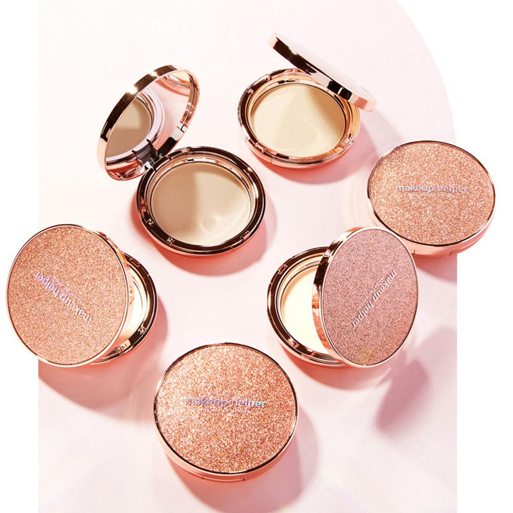 Makeup Helper Art Pact Original Professional Finish Rose Glitter Pact Powder 25 г, нет. 21 Натуральный бежевый, 1 шт.