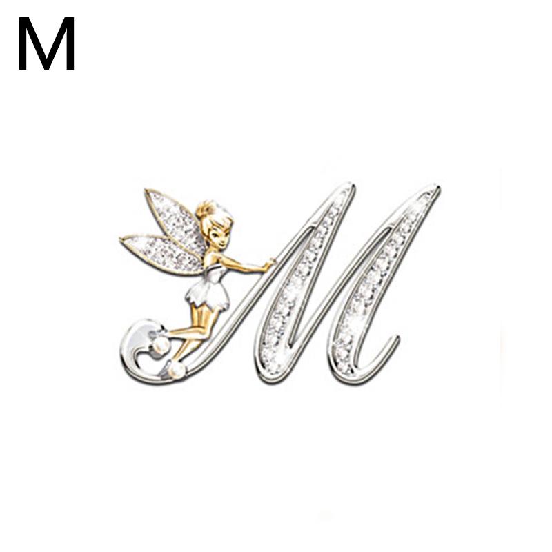 1PC Fashion Brooches Alphabet A-Z Corsage Handmade Gift Exquisite Jewelry Accessories KTY