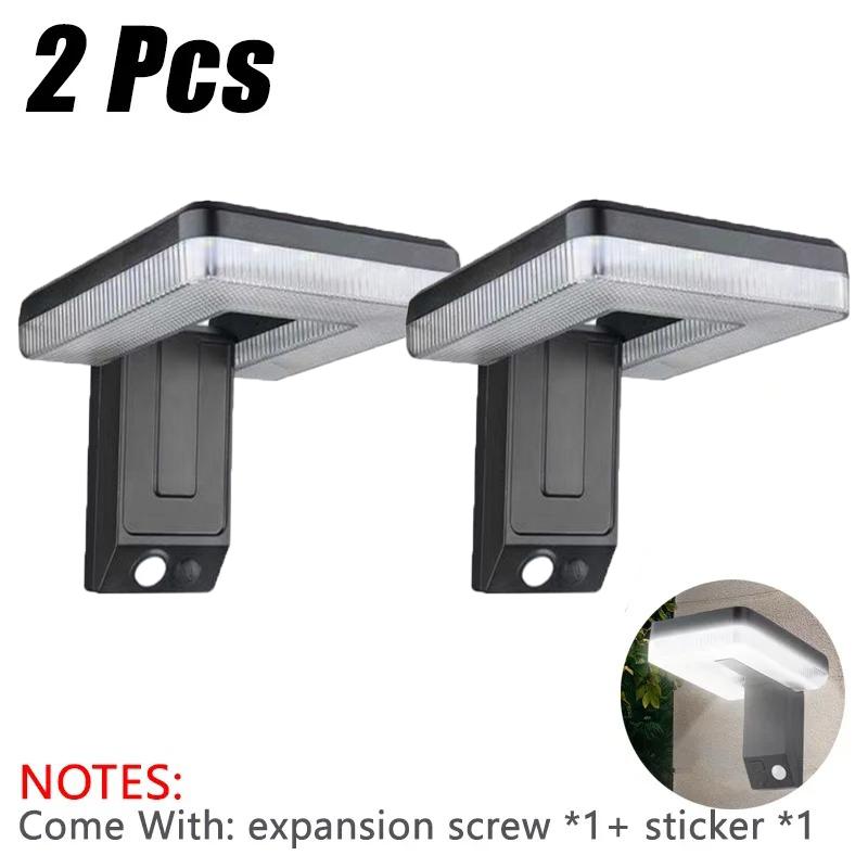 Solar Wall Light with 120° Foldable Head 3 Lighting Modes Motion sensor lighting IP65 Waterproof Wall Lamp for Garden Yard