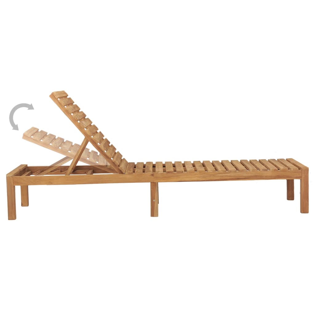 Teak Wood Sun Lounger