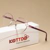 Fashion Women Frameless Reading Glasses Plastic Presbyopia Eyewear For Men