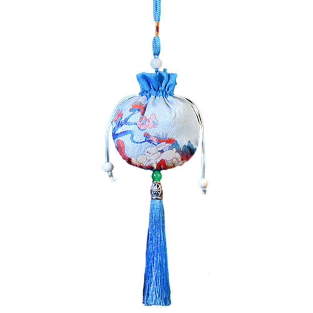 Deer Flower Tassel Drawstring Bag Frog Chinese Style Coin Purse Ins Jewelry Packing Bag  Festival