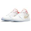 Air Jordan 1 Low SE White Sesame женские кроссовки Flash-Crimson Psychic-Blue DC9509-100