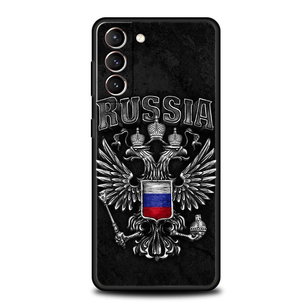 Russia Russian Flags Emblem Phone Case For Samsung Galaxy S24 S23 S22 5G S20 Ultra S21 FE S10 S9 Plus S10E S8 Lite 20 Soft Cover