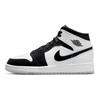 Детские кроссовки Air Jordan 1 Mid SE GS Diamond Белый Черный Многоцветный DN4321-100