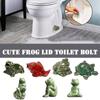 Милые лягушки, болты для унитаза, сменные детали для унитаза в виде рыб/черепах/птиц из смолы, забавные украшения ручной работы, аксессуары для ванной комнаты