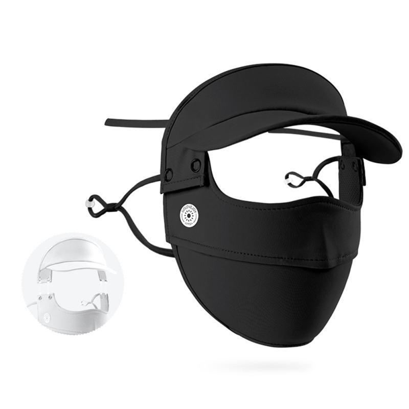 Женская солнцезащитная шляпа с полями, летняя маска для защиты от ультрафиолета, солнцезащитный крем, дышащая маска для защиты глаз из ледяного шелка