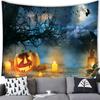 Домашний декор Хэллоуин гобелен Летучая мышь Тыква Счастливый Хэллоуин гобелен настенный декор для вечеринки фон ткань пресс-секретарь