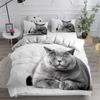 Cartoon Pet Cat Bedding Set Adults Children Winter Duvet Cover Sets Kids,twin Full Queen King Bedroom Set Home Housse De Couette