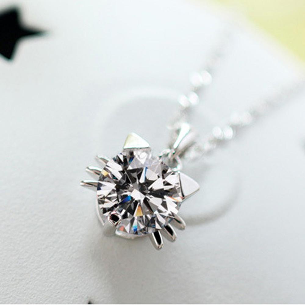 Персонализированное ожерелье с подвеской в виде кошки-эльфа, короткая модная цепочка на ключицу, корейская версия милых женских украшений