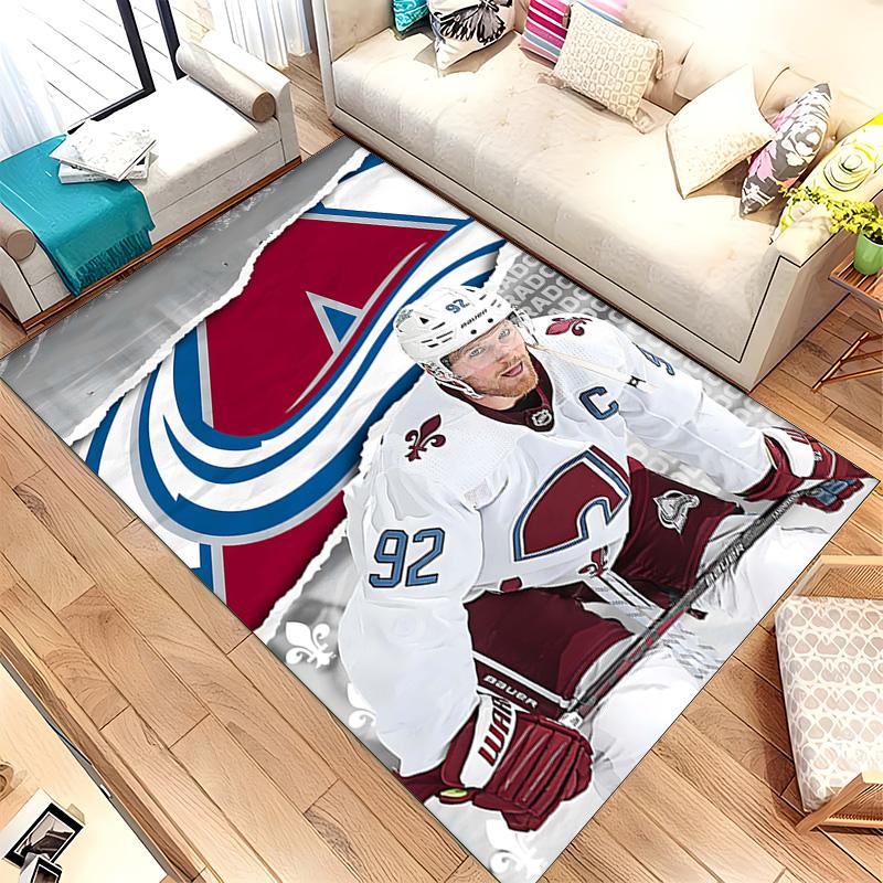 Colorado Avalanche (1) Rug Suitable For Living Rooms Bedrooms Computer Rooms Dining Areas And Placement Under Tables And Chairs Also An Ideal Choice F