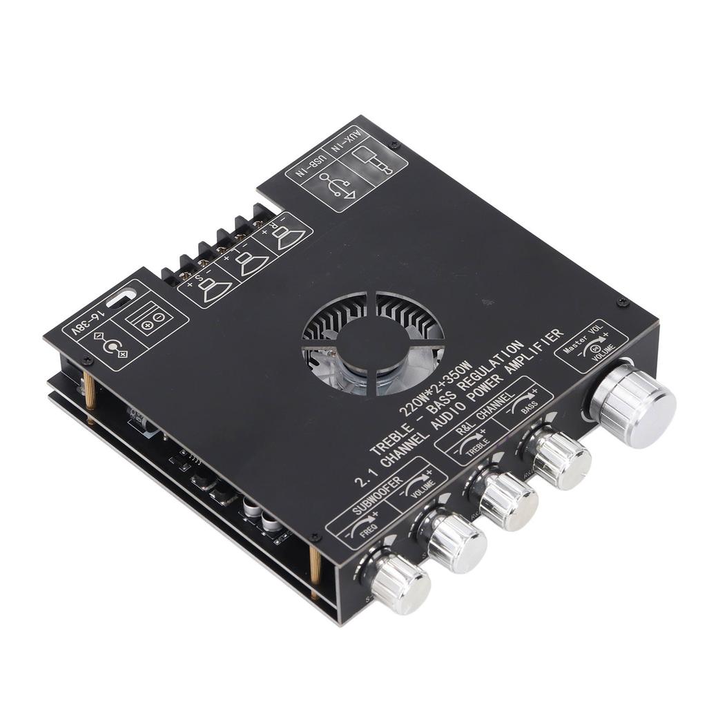 Power Amplifier Module 2.1 Channel BT5.1 AUX U Disk USB Sound Card Inputs TPA3255 Amplifier Board DC