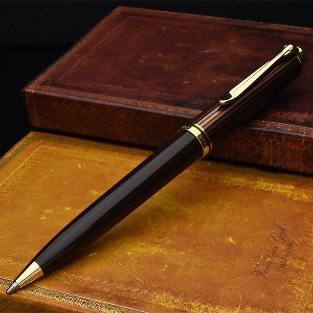 Pelikan Ballpoint Pen Souverän K800 Brown Black Special Production Regular Import Gift Luxury Present