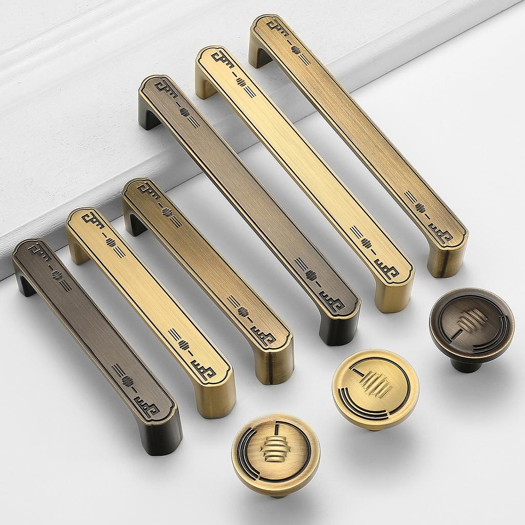 High-end Brass Cabinet Door Handles Bedside Table Cabinet Wardrobe Wine Cabinet Pull Drawer Knob and Furniture Hardware