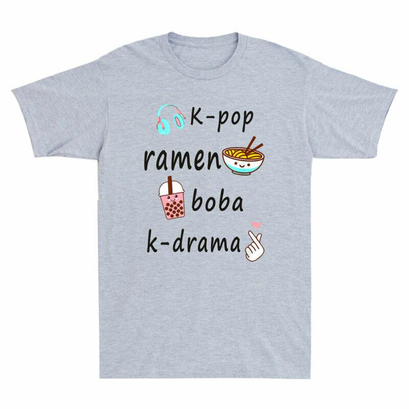 Подарок Чай Унисекс Футболка с Боба Ра Унисекс Любитель Пузырьков K-Pop KDrama Хлопок Кавайи Милый
