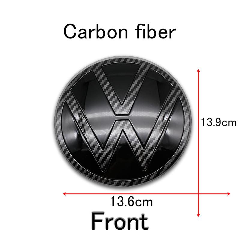 2026 saf7For Volkswagen Polo 2019 2020 2021 2022 2023 2024 1Pc 139mm 110mm Car Logo Front Bonnet Hood Rear Trunk emblem Auto Accessories