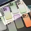 Летняя градиентная ультратонкая матовая чехол для мобильного телефона Apple 17Promax iPhone16/15/14 всесторонний 13 мягкий