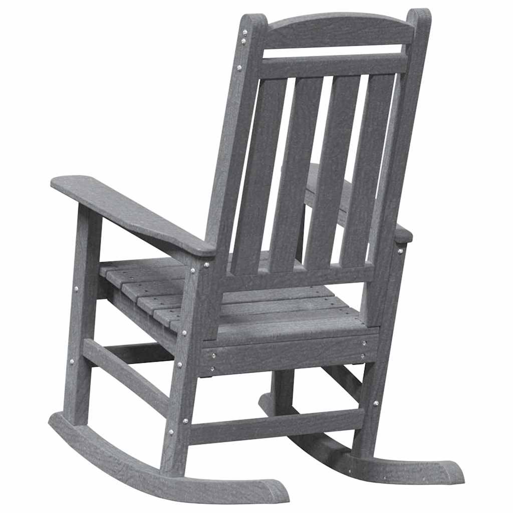 Swing Chair 2 pcs Light Grey 92 x 70 x 108 cm Polyethylene