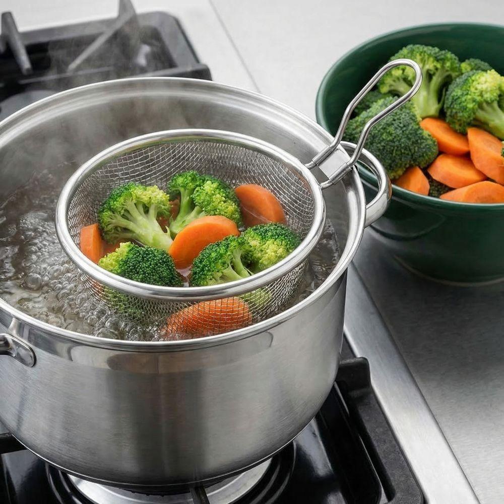 Мелкая сетка Корзина для жарки Круглое сито для продуктов Корзина для пасты Дуршлаг для продуктов Картофель фри