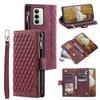 For Xiaomi Redmi 15 5G (EU) (171mm)/4G (EU) (171mm) Wallet Case Rhombus Stitching Line PU Leather Phone Cover with Wrist Strap