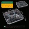 Disposable Multi-Compartment Food Containers with Lids