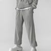Мужские повседневные брюки, осенние вертикальные европейские хлопковые бархатные спортивные брюки, модные свободные универсальные прямые широкие брюки большого размера