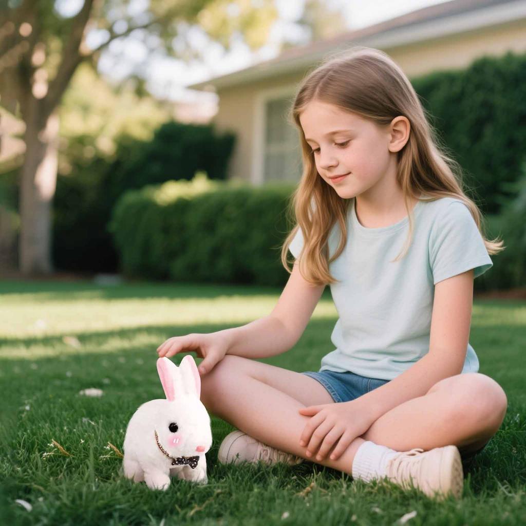 Робот-кролик Мой реалистичный робот-кролик Робот-кролик, как настоящий кролик Игрушечный кролик, ходит как настоящий кролик