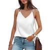 Summer Camis & Tank Tops Women Solid Color V-neck Tank Top Loose T-shirt Top