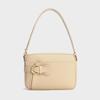 New first-layer cowhide solid color commuter small leather women's bag high-end simple portable shoulder bag