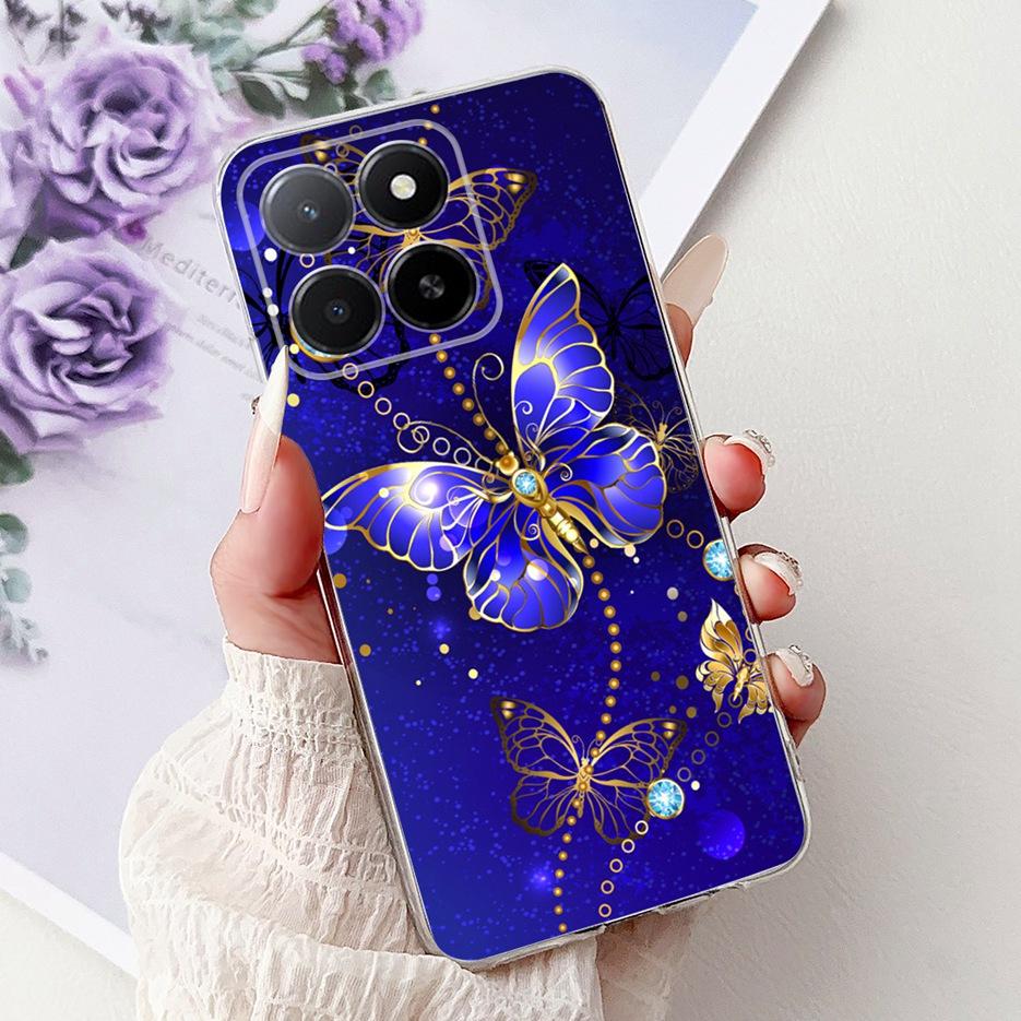 Чехол для Honor X5b 4G GFY-LX2 Милый Расписной Чехол Прозрачный Силиконовый Мягкий ТПУ Чехол для Телефона Для Honor X5b Plus HonorX5b Задняя Крышка Coque