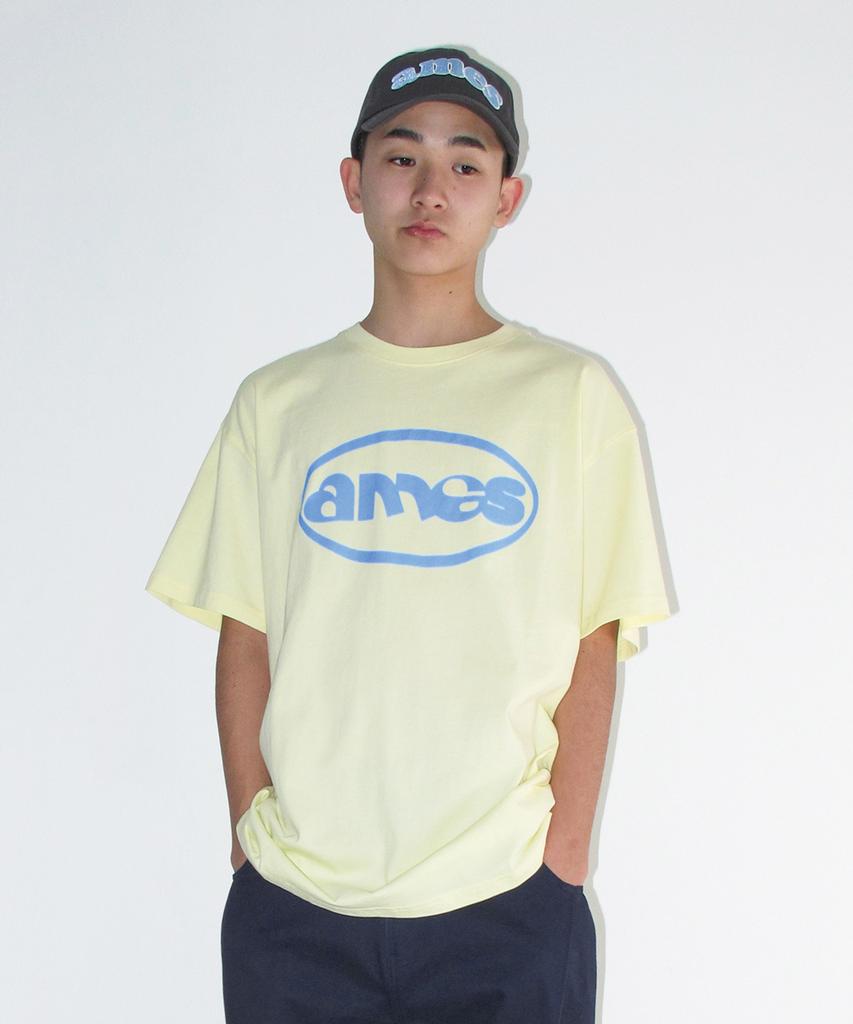AMES-WORLDWIDE Ames Circle Logo Symbol Tee Yellow